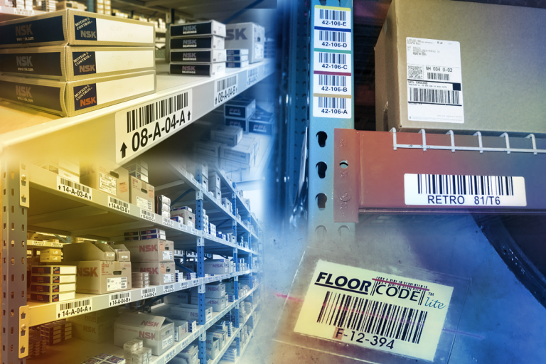 Labelling your warehouse - Different types of racking labels, floor labels and retro-reflective labels